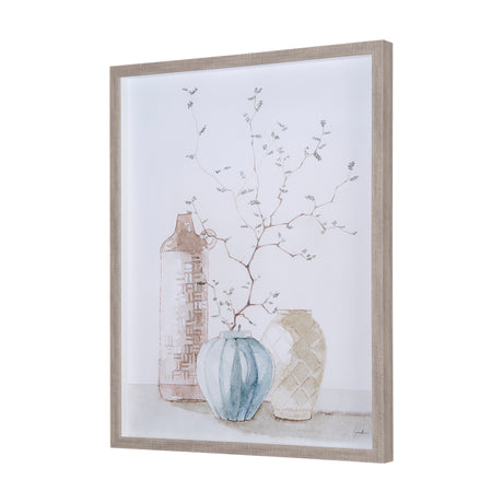 Boho BranchesII by Mercana Studio a Hand Embellished Textured Framed Art Print Matted under Glass from Mercana - Luna Furniture
