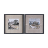 Late Autumn in Countryside I by Mercana Studio Hand Embellished Framed Art Print Matted under Glass from Mercana - Luna Furniture