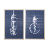 Bright Idea I by Mercana Studio a Hand Embellished Textured Framed Art Print from Mercana - Luna Furniture