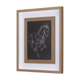 Horse III by Mercana Studio a Hand Embellished Textured Framed Art Print Matted under Glass from Mercana - Luna Furniture