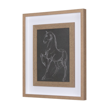 Horse IV by Mercana Studio a Hand Embellished Textured Framed Art Print Matted under Glass from Mercana - Luna Furniture