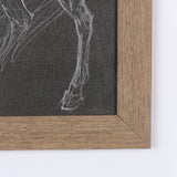 Horse IV by Mercana Studio a Hand Embellished Textured Framed Art Print Matted under Glass from Mercana - Luna Furniture