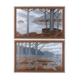 Windy Day by Mercana Studio a Hand Embellished Textured Framed Canvas from Mercana - Luna Furniture