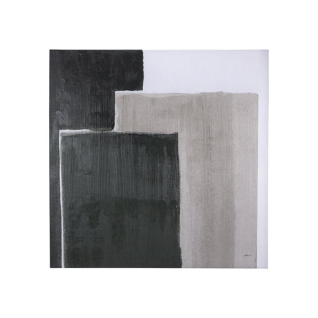 Block I by Mercana Studio a Hand Embellished Textured Canvas from Mercana - Luna Furniture