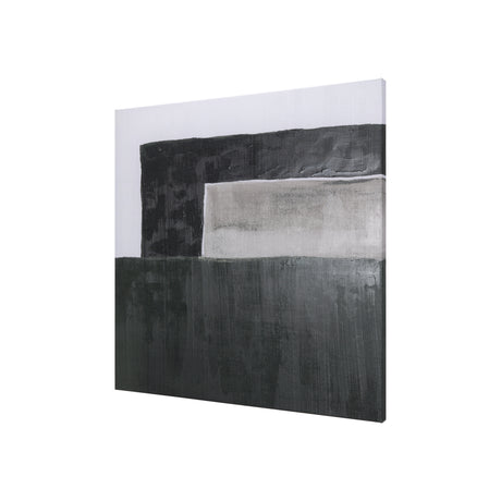 Block II by Mercana Studio a Hand Embellished Textured Canvas from Mercana - Luna Furniture