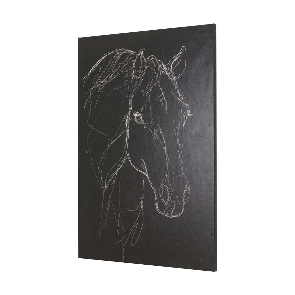 Thoroughbred Dark III by Mercana Studio a Hand Embellished Textured Canvas from Mercana - Luna Furniture