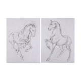 Horse I by Mercana Studio a Hand Embellished Textured Canvas from Mercana - Luna Furniture