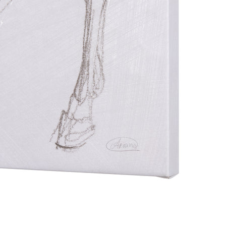 Horse II by Mercana Studio a Hand Embellished Textured Canvas from Mercana - Luna Furniture
