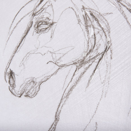 Horse II by Mercana Studio a Hand Embellished Textured Canvas from Mercana - Luna Furniture