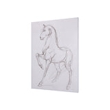 Horse II by Mercana Studio a Hand Embellished Textured Canvas from Mercana - Luna Furniture