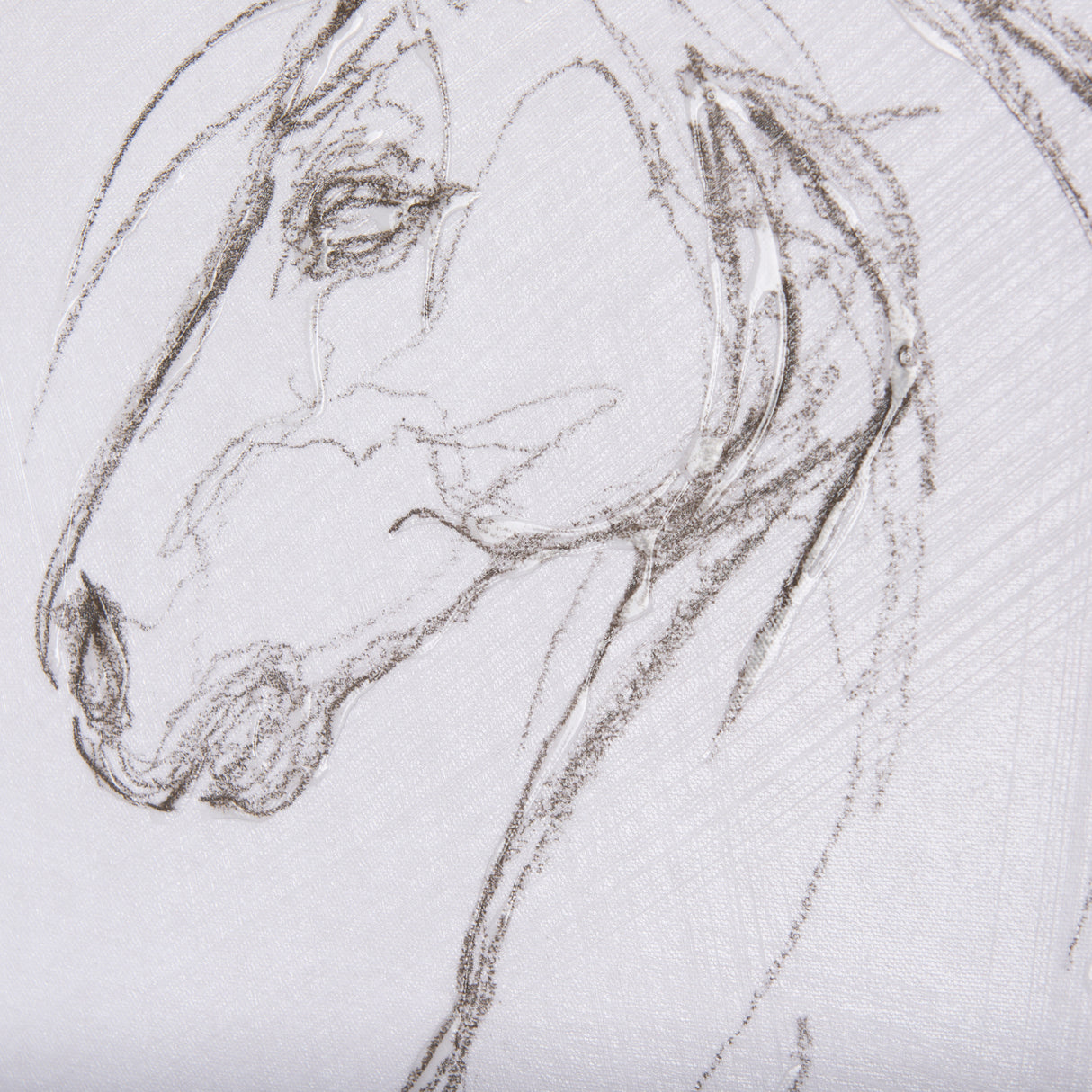 Horse II by Mercana Studio a Hand Embellished Textured Canvas from Mercana - Luna Furniture