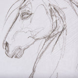 Horse II by Mercana Studio a Hand Embellished Textured Canvas from Mercana - Luna Furniture