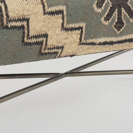 Avery I 55L x 17W Multi Colored Upholstered Patterned Seat Accent Bench from Mercana - Luna Furniture