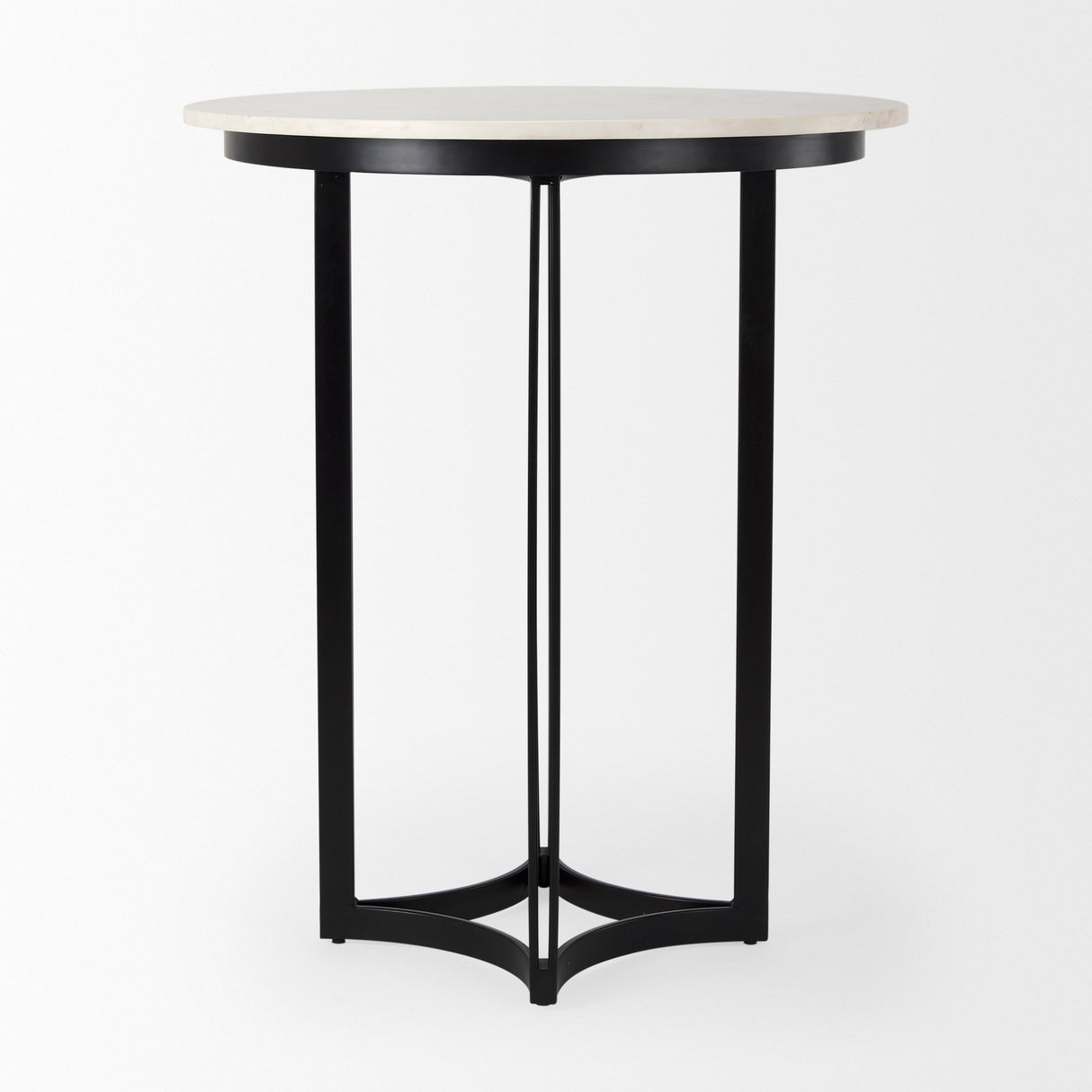 Tanner Marble & Matte Black Bistro Table from Mercana - Luna Furniture