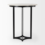 Tanner Marble & Matte Black Bistro Table from Mercana - Luna Furniture