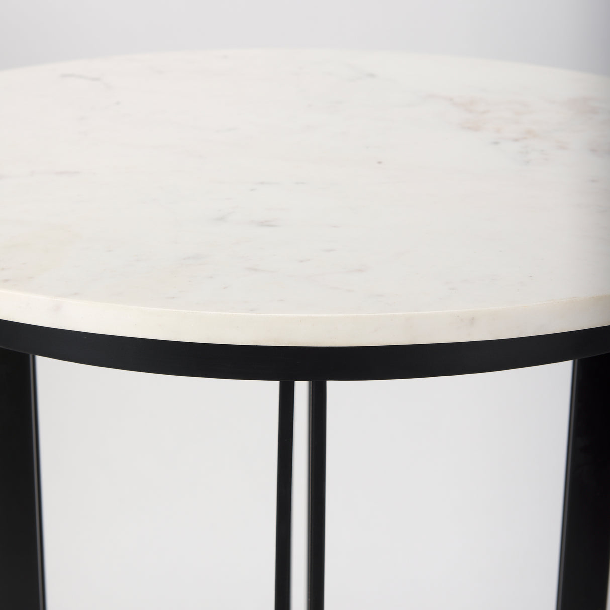 Tanner Marble & Matte Black Bistro Table from Mercana - Luna Furniture