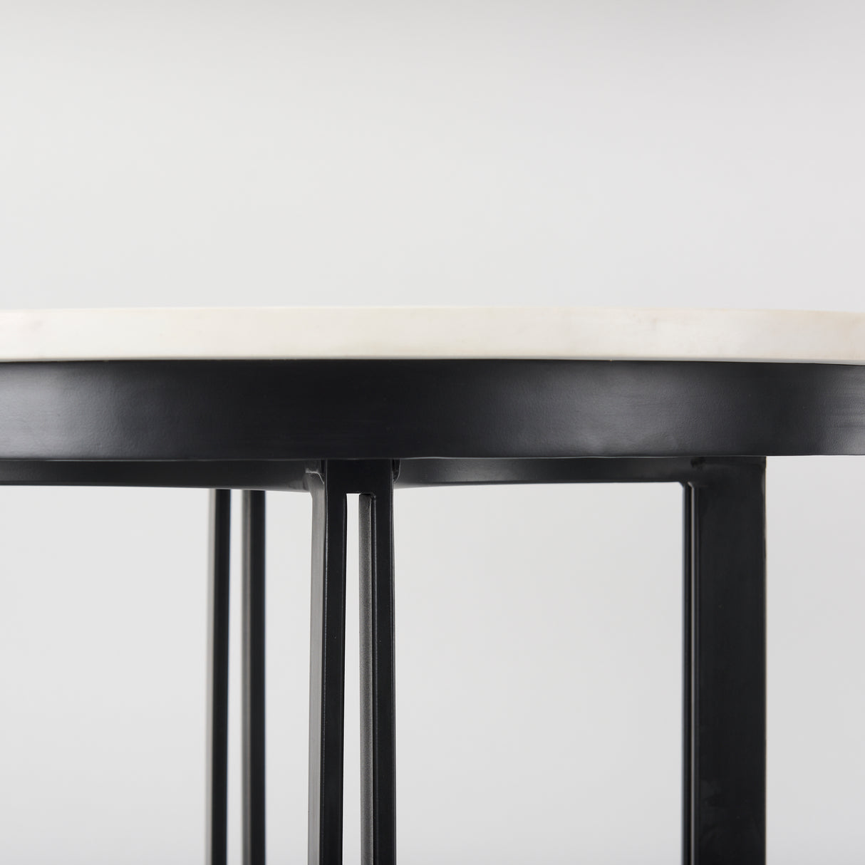 Tanner Marble & Matte Black Bistro Table from Mercana - Luna Furniture