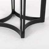 Tanner Marble & Matte Black Bistro Table from Mercana - Luna Furniture