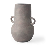 Armani 10.4H Brown-Gray Double Ear Ceramic Vase from Mercana - Luna Furniture