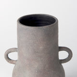 Armani 10.4H Brown-Gray Double Ear Ceramic Vase from Mercana - Luna Furniture