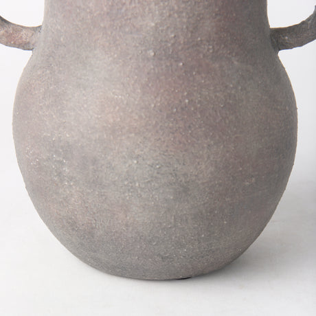 Armani 10.4H Brown-Gray Double Ear Ceramic Vase from Mercana - Luna Furniture