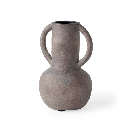 Armani 6.7H Brown-Gray Double Ear Vase from Mercana - Luna Furniture