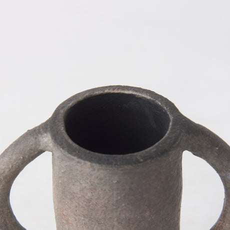 Armani 6.7H Brown-Gray Double Ear Vase from Mercana - Luna Furniture