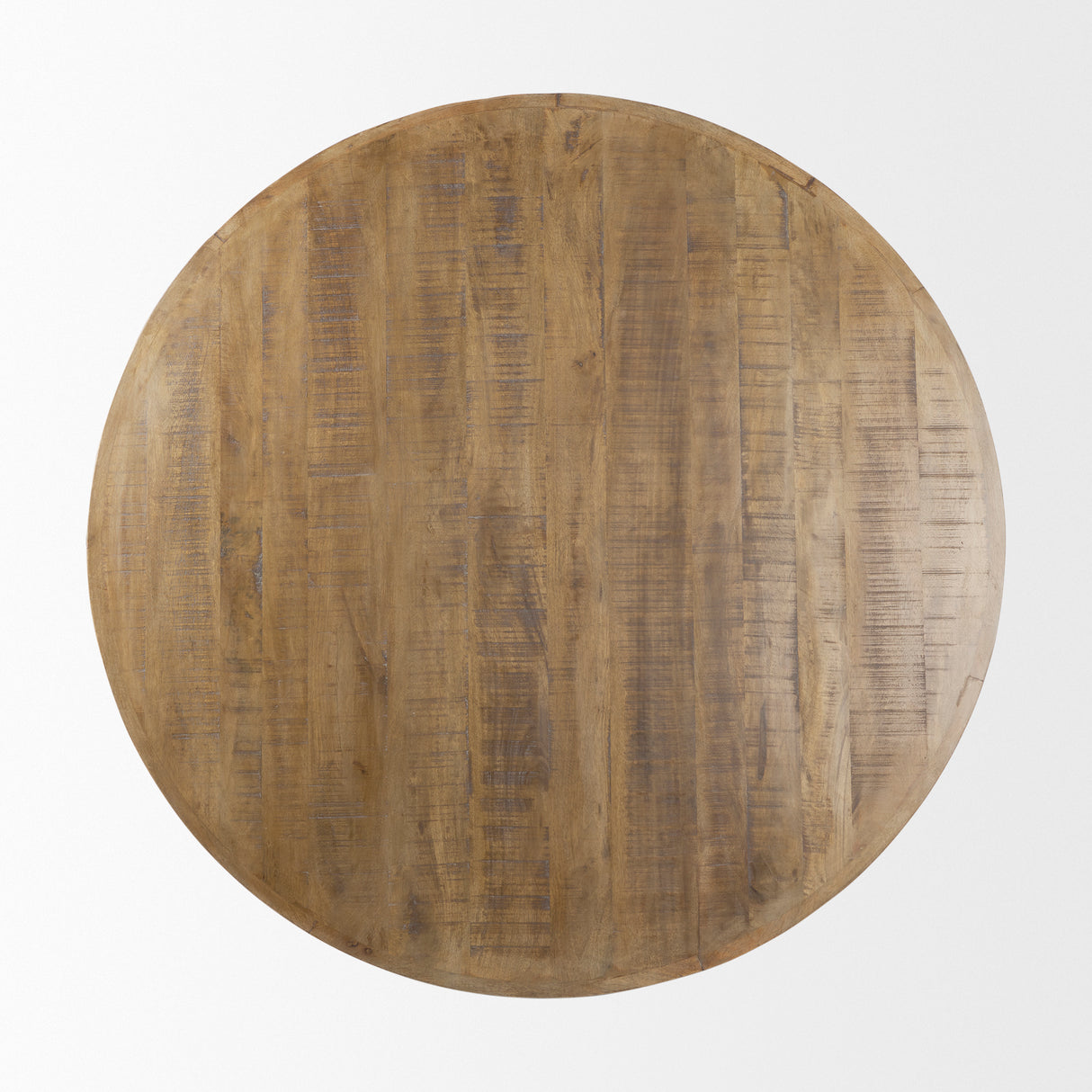 Rosie 48.0L x 48.0W x 16.0H Round Medium Brown Wood Coffee Table from Mercana - Luna Furniture