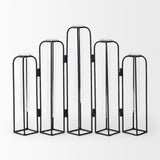 Mila 13.4L x 2.5W x 11.0H Metal and Glass Decorative Accent from Mercana - Luna Furniture