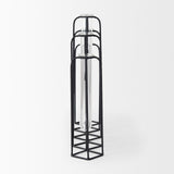 Mila 13.4L x 2.5W x 11.0H Metal and Glass Decorative Accent from Mercana - Luna Furniture