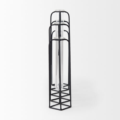 Mila 13.4L x 2.5W x 11.0H Metal and Glass Decorative Accent from Mercana - Luna Furniture