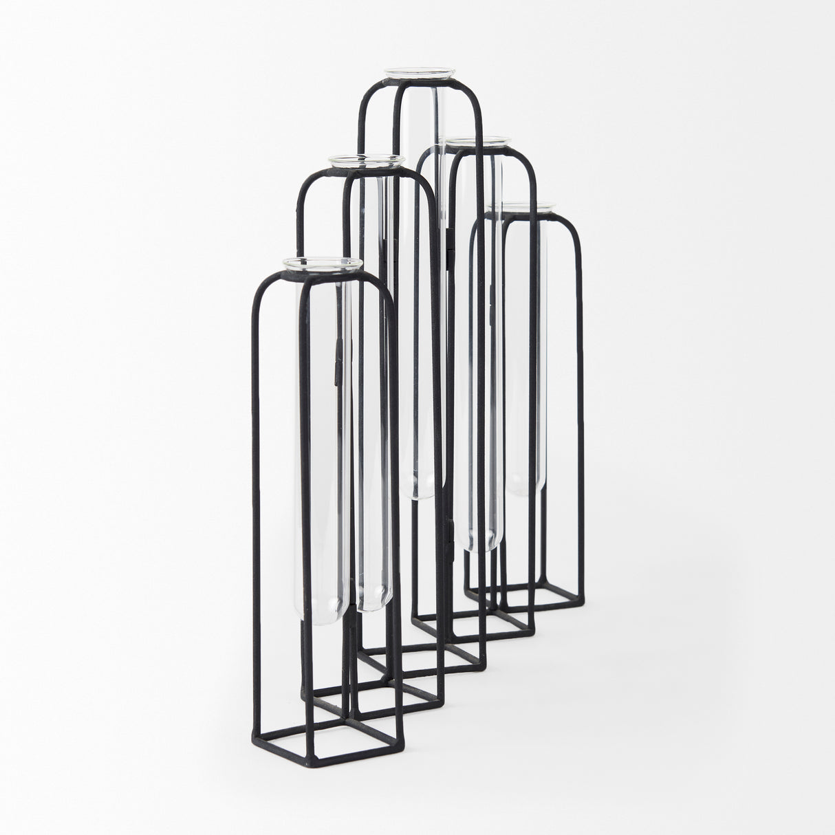 Mila 13.4L x 2.5W x 11.0H Metal and Glass Decorative Accent from Mercana - Luna Furniture