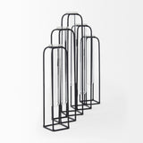 Mila 13.4L x 2.5W x 11.0H Metal and Glass Decorative Accent from Mercana - Luna Furniture