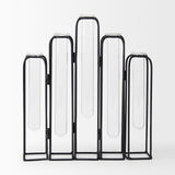 Mila 13.4L x 2.5W x 11.0H Metal and Glass Decorative Accent from Mercana - Luna Furniture