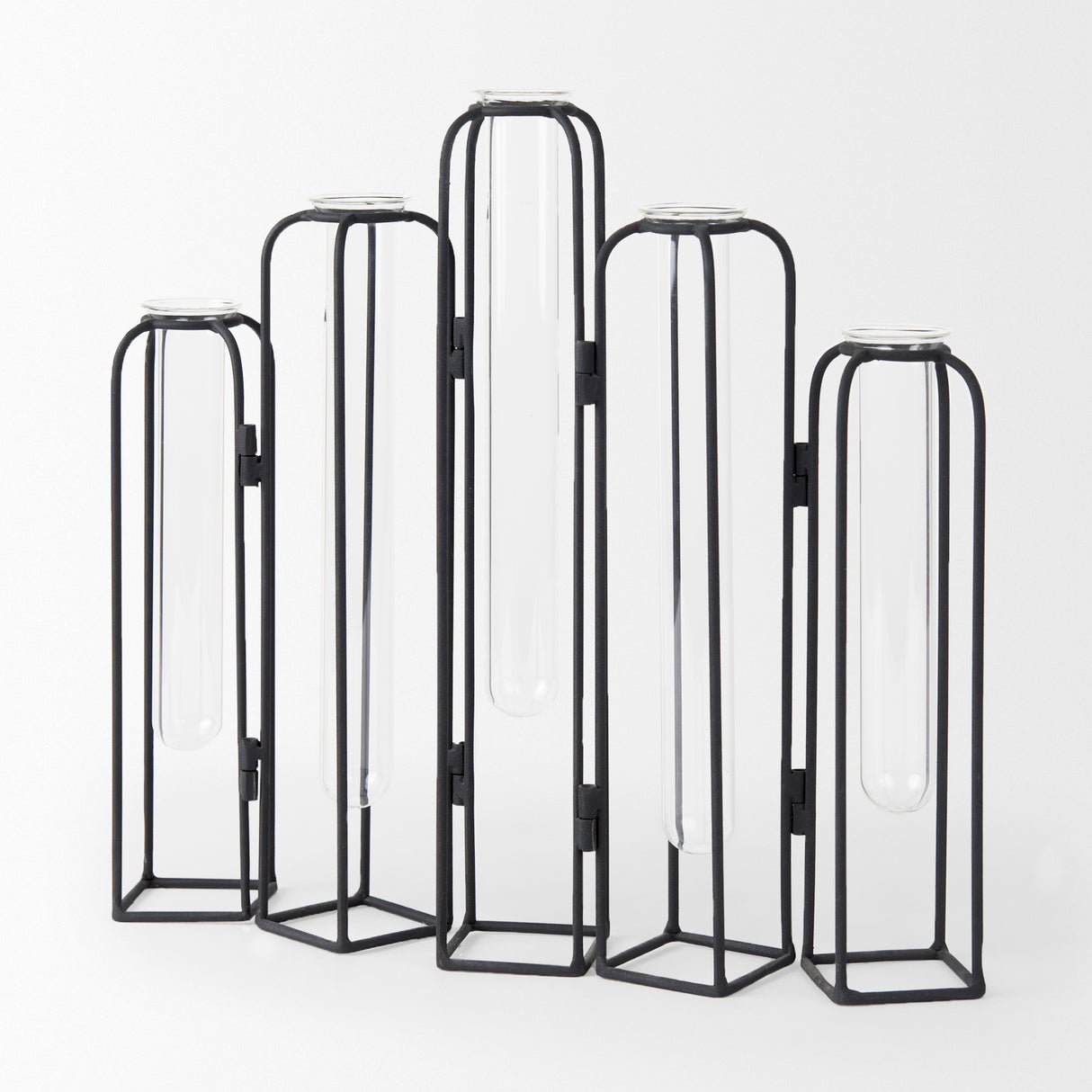 Mila 13.4L x 2.5W x 11.0H Metal and Glass Decorative Accent from Mercana - Luna Furniture