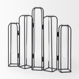 Mila 13.4L x 2.5W x 11.0H Metal and Glass Decorative Accent from Mercana - Luna Furniture