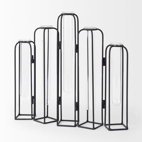 Mila 13.4L x 2.5W x 11.0H Metal and Glass Decorative Accent from Mercana - Luna Furniture