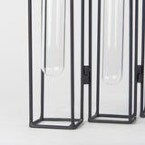 Mila 13.4L x 2.5W x 11.0H Metal and Glass Decorative Accent from Mercana - Luna Furniture