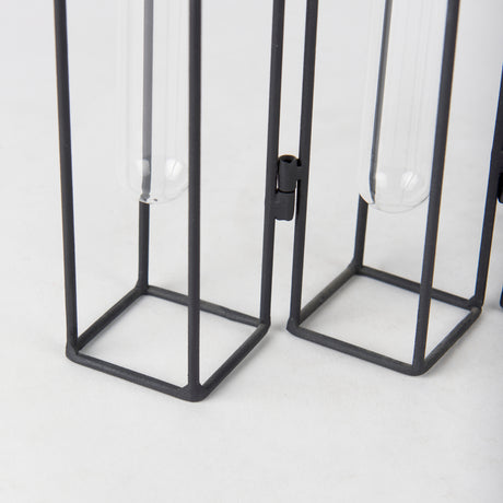 Mila 13.4L x 2.5W x 11.0H Metal and Glass Decorative Accent from Mercana - Luna Furniture