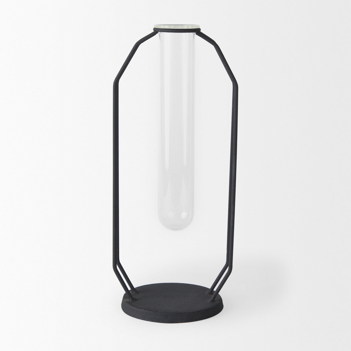 Aria 4.5L x 3.9W x 11.0H Metal and Glass Holder Object from Mercana - Luna Furniture