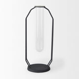 Aria 4.5L x 3.9W x 11.0H Metal and Glass Holder Object from Mercana - Luna Furniture