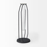 Aria 4.5L x 3.9W x 11.0H Metal and Glass Holder Object from Mercana - Luna Furniture