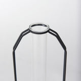 Aria 4.5L x 3.9W x 11.0H Metal and Glass Holder Object from Mercana - Luna Furniture