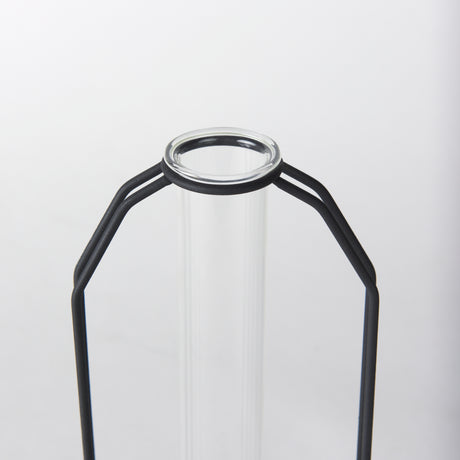 Aria 4.5L x 3.9W x 11.0H Metal and Glass Holder Object from Mercana - Luna Furniture