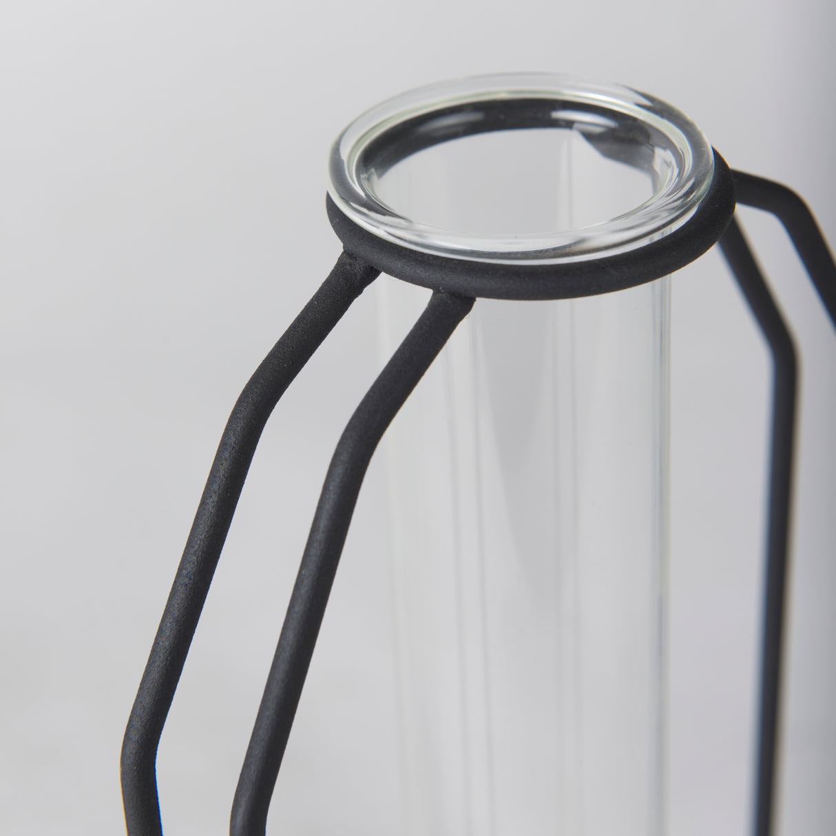 Aria 4.5L x 3.9W x 11.0H Metal and Glass Holder Object from Mercana - Luna Furniture