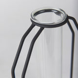 Aria 4.5L x 3.9W x 11.0H Metal and Glass Holder Object from Mercana - Luna Furniture