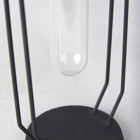 Aria 4.5L x 3.9W x 11.0H Metal and Glass Holder Object from Mercana - Luna Furniture