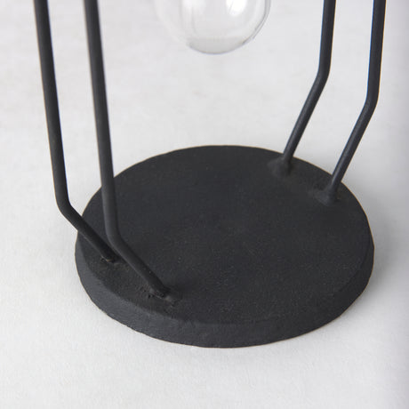 Aria 4.5L x 3.9W x 11.0H Metal and Glass Holder Object from Mercana - Luna Furniture