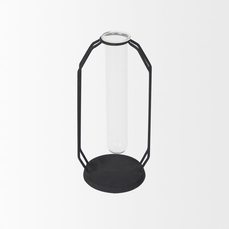 Aria 4.3L x 3.9W x 9.6H Metal and Glass Decorative Accent from Mercana - Luna Furniture