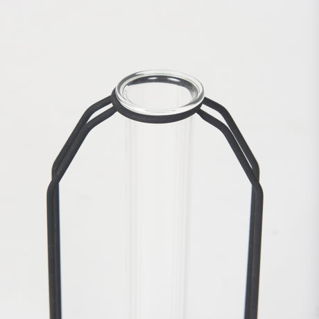 Aria 4.3L x 3.9W x 9.6H Metal and Glass Decorative Accent from Mercana - Luna Furniture